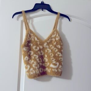 Forever 21 top Free WHEN BUNDLED WITH A PURCHASE ITEM- animal print tank top
